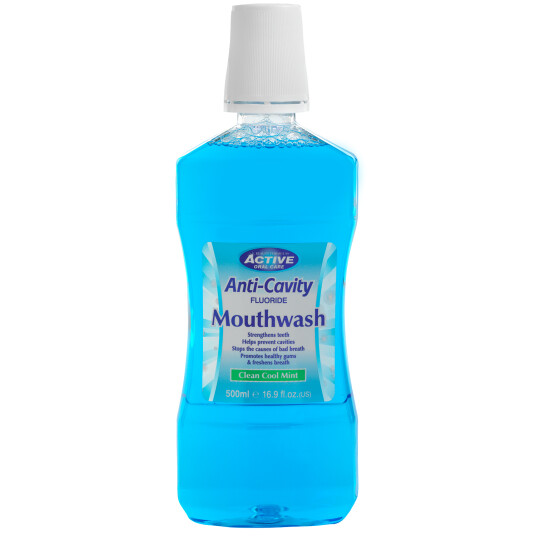 Active Oral Care Mouthwash Cool Mint Fluoride
