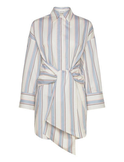 Malina Althea Tie Up Shirt Dress Blue 44