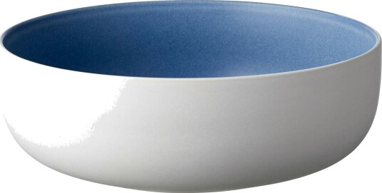 Studio Round North Salatbolle 25 cm Matte white/Matte river Studio Round North Salatbolle 25 cm Matte white/Matte river