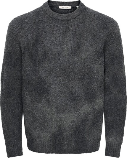 ONLY & SONS Onsdale Rlx Ls Tie Dye Knit   BELUGA   M