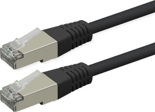 Roline Patchkabel Cat.6 Class E Poe S/Ftp Pimf Schwarz 7 M 21.51.1375