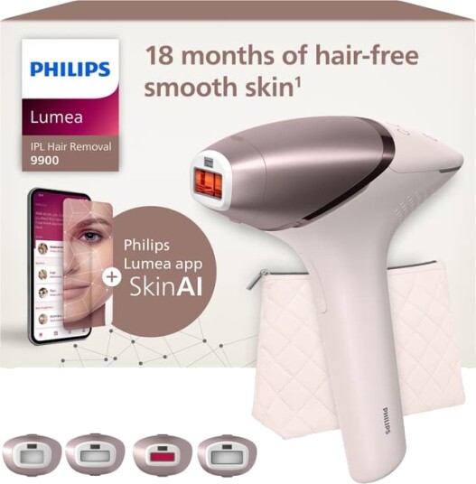Philips Lumea 9900 Series IPL lyshårfjerner BRI951/01 hvit Philips Lumea 9900 Series IPL lyshårfjerner BRI951/01 hvit