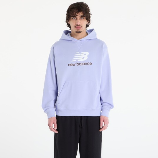 New Balance Athletics French Terry Logo Hoodie Purple M New Balance Athletics French Terry Logo Hoodie Purple M