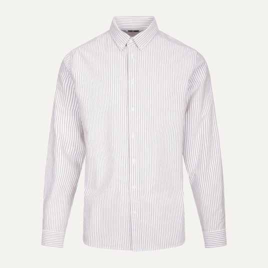 Solari LS Shirt Fig XXL Cotton stripe oxford LS shirt