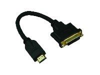 MicroConnect video adapter - HDMI / DVI - 15 cm MicroConnect video adapter - HDMI / DVI - 15 cm
