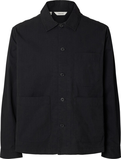 Selected Slmotto Prs Workwear Overshirt Black S