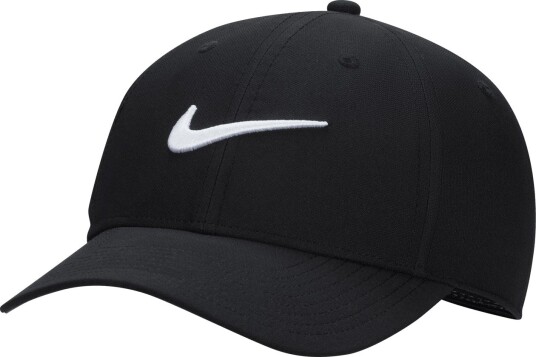 Nike Dri Fit Club Structured Swoosh Cap Svart Capser Black White Medium Large