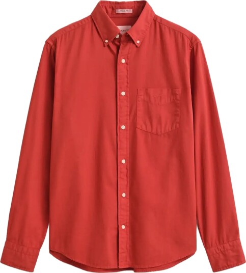 Gant Reg Gmnt Dyed Twill Shirt Red M
