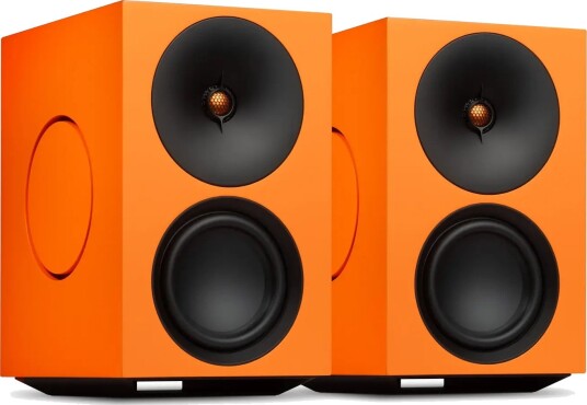 Cambridge Audio L/R X - Orange Aktive høyttalere, Streaming, HDMI, RIAA