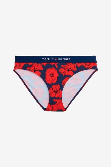 Tommy Hilfiger Bikinitruse Classic Bikini Print Rød