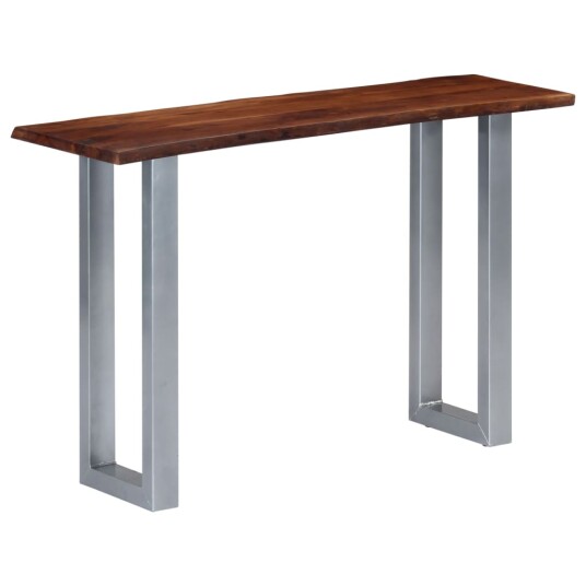 Konsollbord 115x35x76 cm heltre akasie og jern 8719883550121