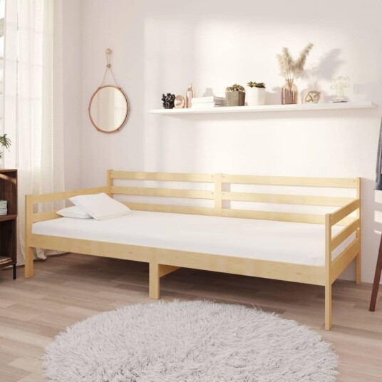 vidaXL Sengeramme heltre furu 90x200 cm