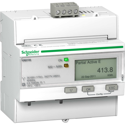 Schneider Electric Triphase kwh meter 63a modbus (3606480481512)