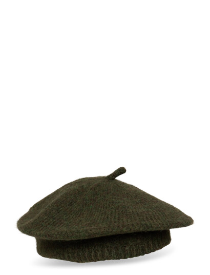 Mango Striped Beret - Khaki green - ONE SIZE