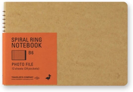 Traveler'S Company Spiral Ring Notebook B6 Photo File