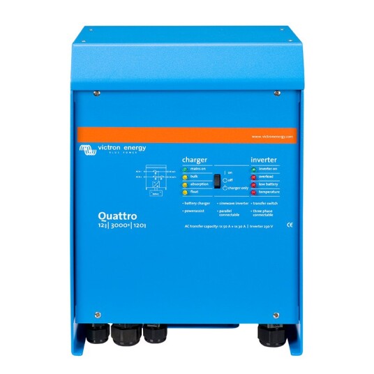 Victron Energy Inverter/lader Quattro 12/5000/220 100/100 230V VE.Bus