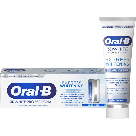 Tannbleking Tannpasta ORAL B 3D White 3D White Professional Express Fresh Glow 75 ml