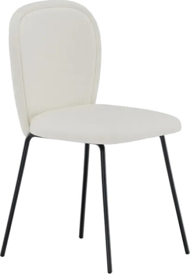 Venture Design Punsch matstol Krem/svart Hvit