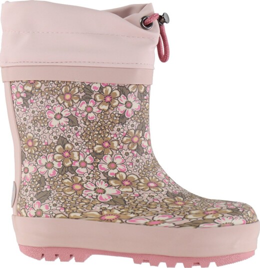 Wheat Rubber Boot Thermo DIM ROSE FLOWERS 34