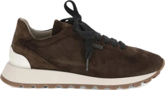 Brunello Cucinelli, Dame, Sko, Brun, 38 1/2 EU,