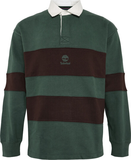 Timberland Long Sleeve Rugby Polo Lb Sweatshirt   Green   XL