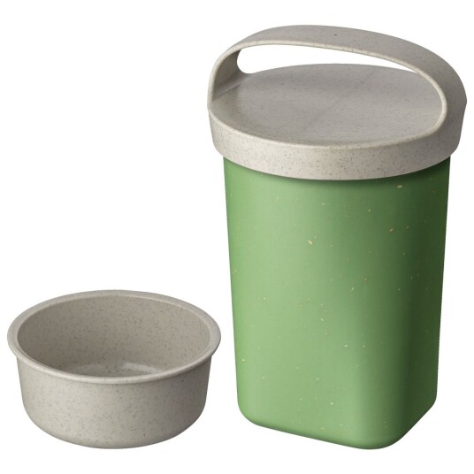 koziol Gjenbrukbar matbeholder Snackpot Buddy; 700ml, 10.4x10.4x17.5 cm (LxBxH); Grønn; Rund; 6 Stykk / Forpakning