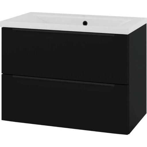 Linn Bad Mari underskap 80x45,6 cm matt sort
