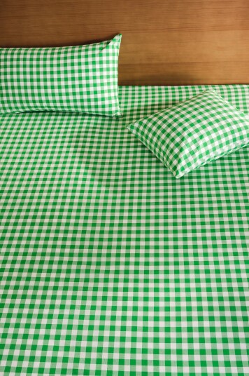 Jotex Stretchlaken Økologisk Limegrønn/naturhvit LAUREN 19308890913