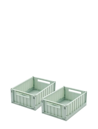 Liewood Weston Storage Box S 2 Pack Green One Size Liewood Weston Storage Box S 2 Pack Green One Size