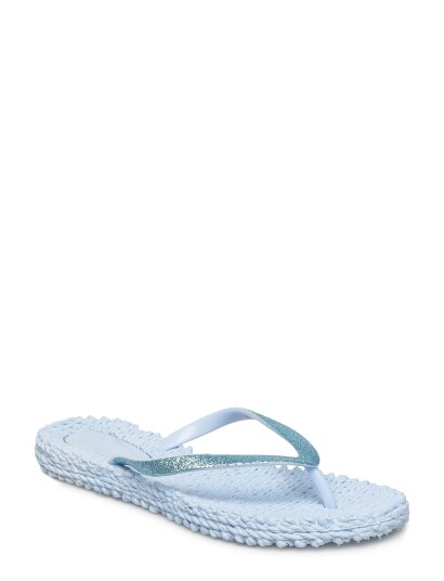Ilse Jacobsen Flip Flops With Glitter   Blue   36