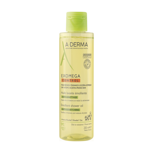 A-Derma Exomega Control Dusjolje 200 ml - Beroligende for Atopisk Hud