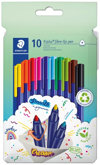 Staedtler Triplus Color Fiberpenn 1mm 10 Ass.