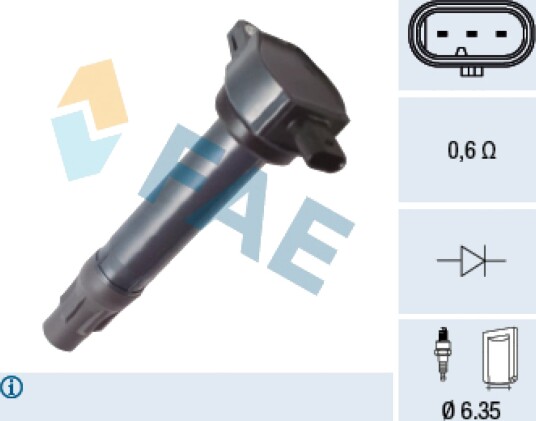 Tennspole coil FAE 80380 Tennspole coil FAE 80380
