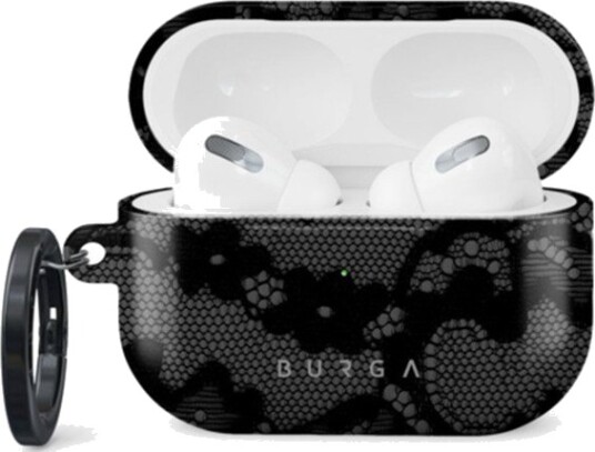 Burga Apple AirPods Pro 2 Etui med Karabinhage Sort