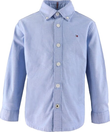 Tommy Hilfiger Boys Stretch Oxford Skjorte Calm Blue 10 år/140 Tommy Hilfiger Boys Stretch Oxford Skjorte Calm Blue 10 år/140