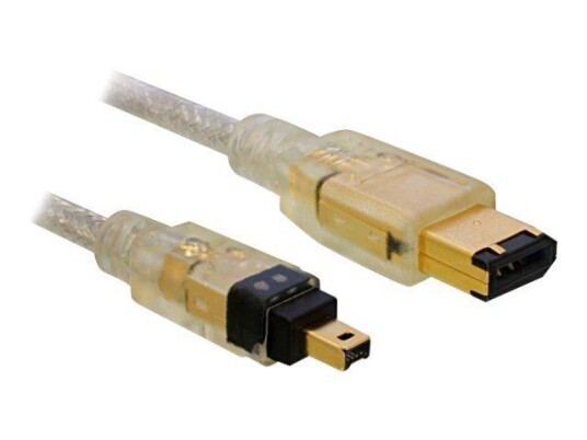 Delock IEEE 1394-kabel - 6 pin FireWire til 4 pin FireWire - 1 m