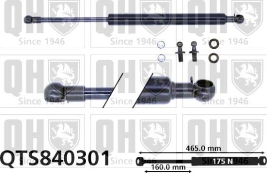 QUINTON HAZELL QTS840301 Baklukedemper