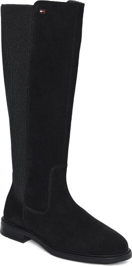 Tommy Hilfiger Enamel Flag Suede High Chelsea Black 42