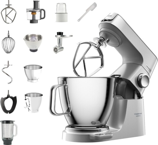 Kenwood Titanium Chef Baker XL Kjøkkenmaskin 7L 1200W Sølv KVL85704SI Kenwood Titanium Chef Baker XL Kjøkkenmaskin 7L 1200W Sølv KVL85704SI