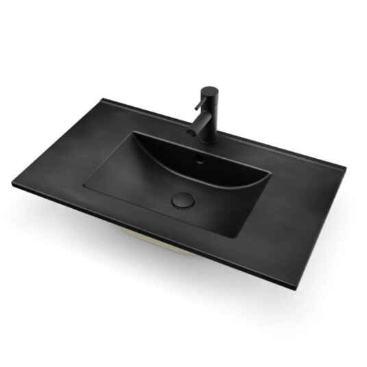 Vikingbad ADA D46 Møbel B60-120cm Svart Matt / Thin H1,8cm 80cm VB-015304
