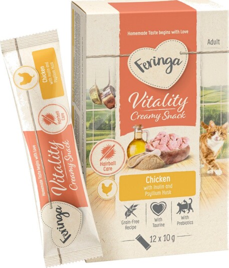 Feringa Vitality Creamy Snacks Tunfisk med kylling 24 x 10 g