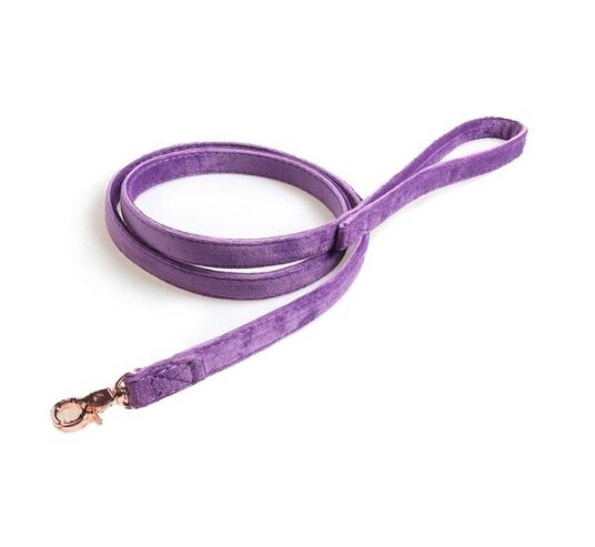 Lilla Velur Design Hundelenke