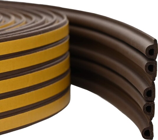 vidaXL Selvklebende vindusforsegling Brun 9 x 6 mm 50 m EPDM Skum