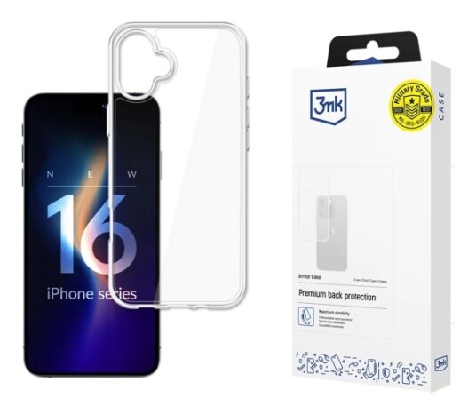 3Mk Armor Gjennomsiktig Etui for iPhone 16 Plus 17 cm (6.7")
