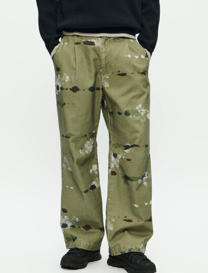 WOOD WOOD Wwethan Trousers 25184 - Khaki green - XL
