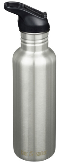 Klean Kanteen Classic Flip Seal Sport drikkeflaske 800 ml, børstet stål