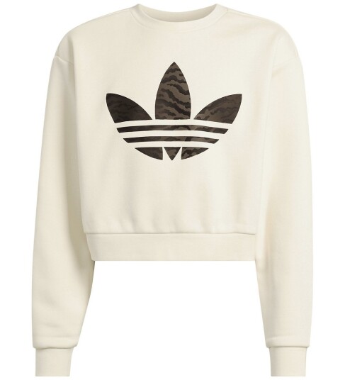 Adidas Originals Collegegenser Boxy Crew Beige Adidas Originals Collegegenser Boxy Crew Beige