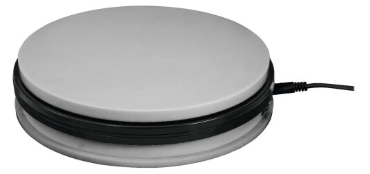 Europalms Rotary Plate 25cm Up To 25kg Silver