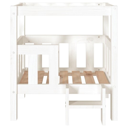 Vidaxl Hundeseng Hvit 65.5X43X70 cm Heltre Furu