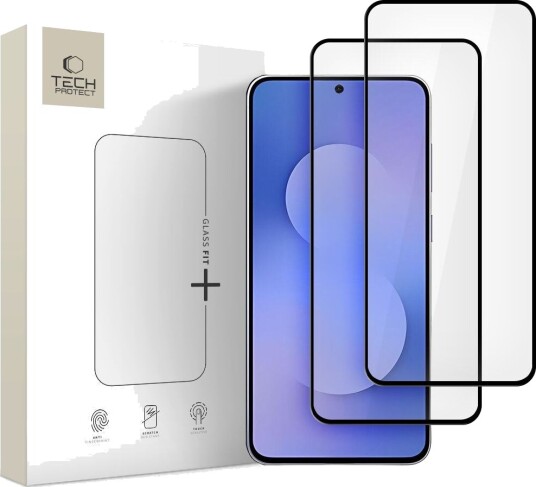 Tech-Protect Herdet Glass Fit+ 2-pack for Samsung Galaxy S25 FE Svart Tech-Protect Herdet Glass Fit+ 2-pack for Samsung Galaxy S25 FE Svart